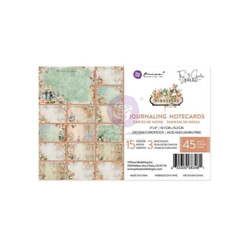 Prima Marketing - Homegrown Collection 4X6 Journaling Cards - 45 sheets