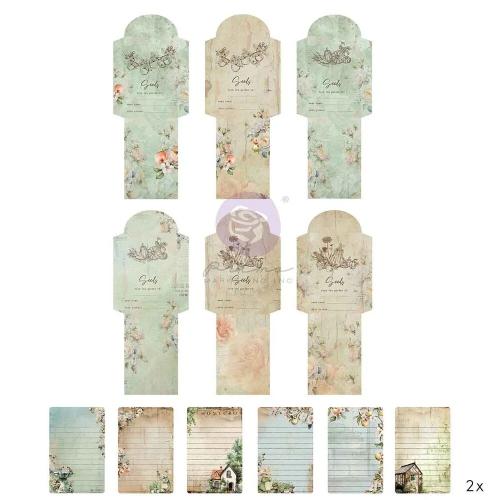 Prima Marketing - Homegrown Collection Stationery Pack - 24 pcs - 12 envelopes + 12 labels