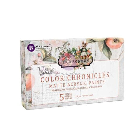 Prima Marketing - Homegrown Collection Acrylic Paint Pack - Color Chronicles - 5 colors x 2 fl oz each - Postage as per Actual