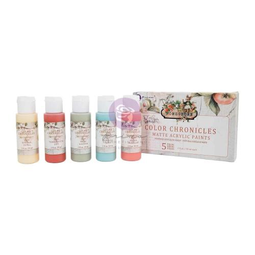 Prima Marketing - Homegrown Collection Acrylic Paint Pack - Color Chronicles - 5 colors x 2 fl oz each - Postage as per Actual
