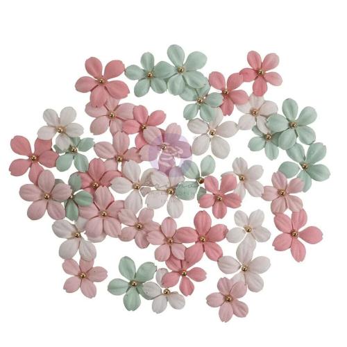 Prima Marketing - Buttons & Keepsakes Collection Flowers - Tender Florals - 40 pcs