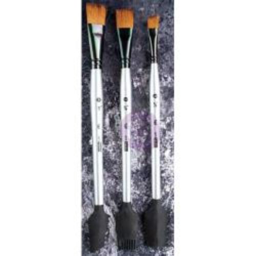 Finnabair Art Basics Double-Ended Brush Set 3/Pkg Texture #1 - Krafters Cart