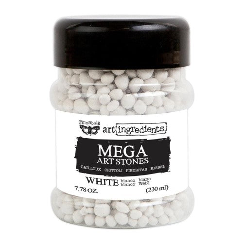 Finnabair Art Ingredients Mega Art Stones 7.78 Ounces White