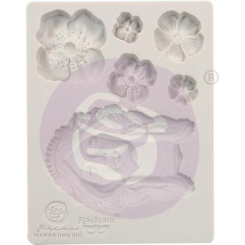 Finnabair Decor Moulds 3.5"X4.5" Flower Queen