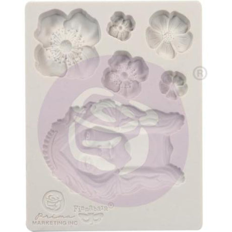 Finnabair Decor Moulds 3.5"X4.5" Flower Queen