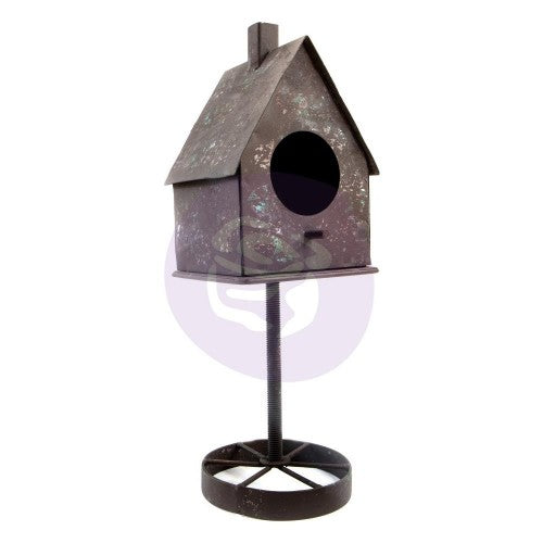 Prima Marketing Altered Metal Frame Rusty Bird House - Postage as per Actual