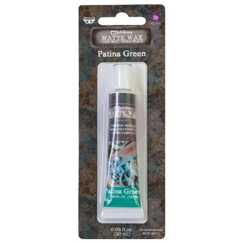 Finnabair Art Alchemy Matte Wax .68 Fluid Ounce Patina Green