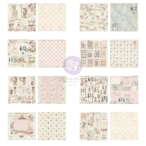 Prima Marketing - Buttons & Keepsakes Collection 12x12 Paper Pad - Postage as per Actual