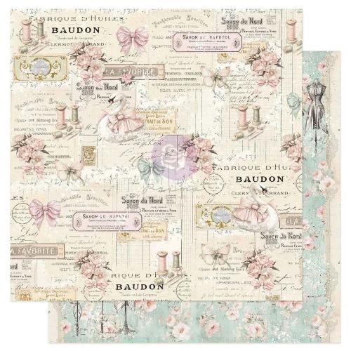 Prima Marketing - Buttons & Keepsakes Collection 8x8 Paper Pad