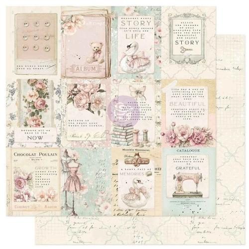 Prima Marketing - Buttons & Keepsakes Collection 6x6 Paper Pad