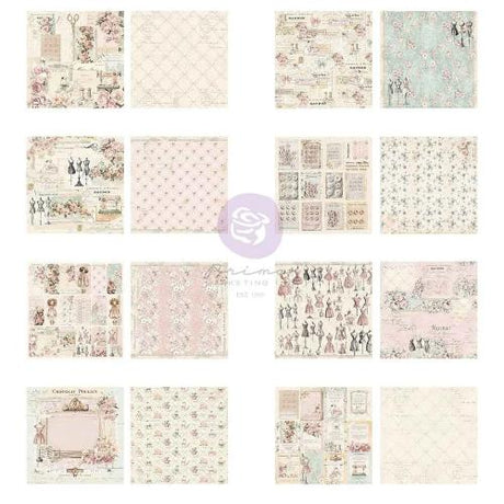 Prima Marketing - Buttons & Keepsakes Collection 6x6 Paper Pad