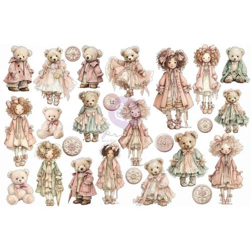 Prima Marketing - Buttons & Keepsakes Collection Ephemera - Cherished Companions - 52 pcs