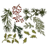 Sizzix Thinlits Die by Tim Holtz Holiday Greens Mini (11pcs) (661597)