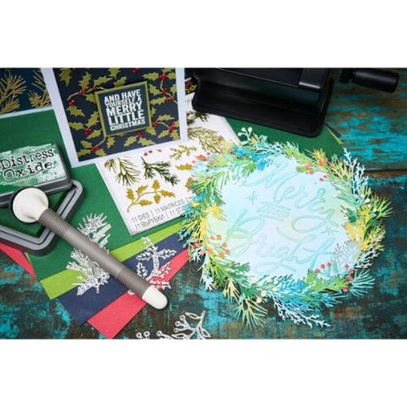 Sizzix Thinlits Die by Tim Holtz Holiday Greens Mini (11pcs) (661597)