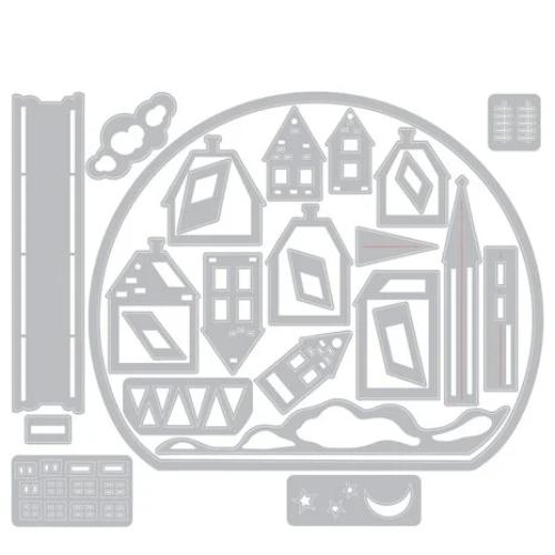 Sizzix Thinlits Die by Tim Holtz Snowglobe #2 (26pcs) (662421)