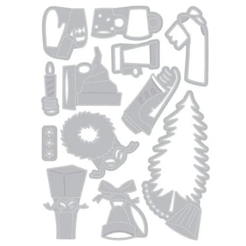 Sizzix Thinlits Die by Tim Holtz Festive Things (12pcs) (664191)