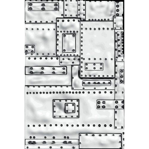 Sizzix - 3-D Texture Fades Embossing Folder Mini Foundry by Tim Holtz