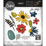 Sizzix Thinlits Die Set 11PK - Modern Floristry by Tim Holtz