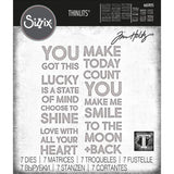 Sizzix Thinlits Die Set 7PK - Bold Text #2 by Tim Holtz