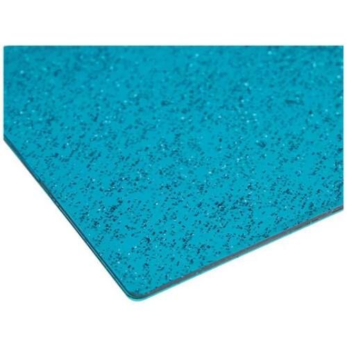 Sizzix Accessory Cutting Pads 6"X6" 1 Pair - Stacey Park-Teal With Glitter, Limited Edition