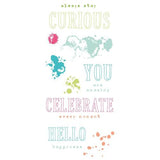 Sizzix Clear Stamps by 49 and Market Hello You Sentiments