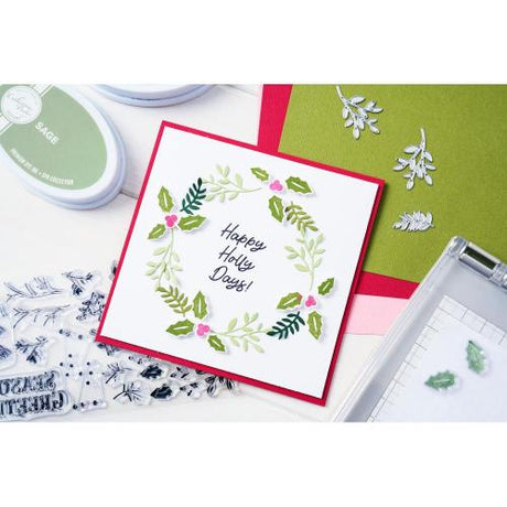 Sizzix Framelits Die Set Happy Holly Days #2 by Catherine Pooler