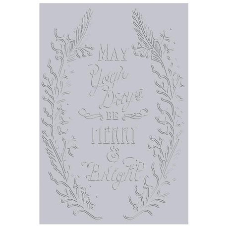 Sizzix 3D Textured Impressions by Jen Long Merry & Bright