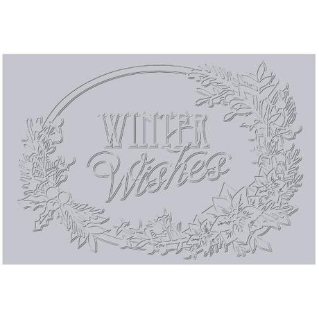 Sizzix 3D Textured Impressions by Jen Long Winter Wishes