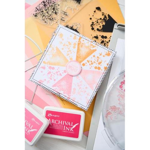 Sizzix A5 Clear Stamps W/Framelits Dies By 49 And Market Build-A-Burst Painterly