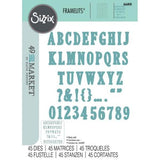 Sizzix Framelits Die Set By 49 And Market Fine Line Alpha 02