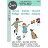 Sizzix A5 Clear Stamps W/Framelits Dies By 49 And Market Play Time