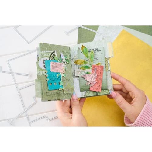 Sizzix - Thinlits 15pcs Die Set Snap and Swap File Folders by 49 and Market - Postage as per Actual
