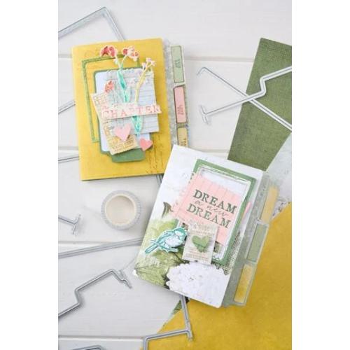 Sizzix - Thinlits 15pcs Die Set Snap and Swap File Folders by 49 and Market - Postage as per Actual