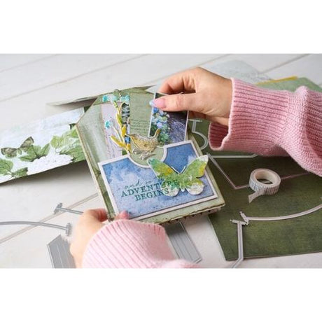 Sizzix - Thinlits 17pcs Die Set Snap and Swap Large Tags by 49 and Market - Postage as per Actual
