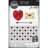 Sizzix 2D Texture Fades w/ Thinlits Die by Tim Holtz Vault Side Order Love Notes