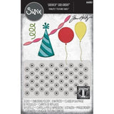 Sizzix 2D Texture Fades w/ Thinlits Die by Tim Holtz Vault Side Order Celebrate