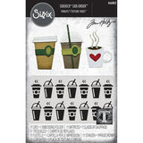 Sizzix 2D Texture Fades w/ Thinlits Die by Tim Holtz Vault Side Order Fresh Brewed