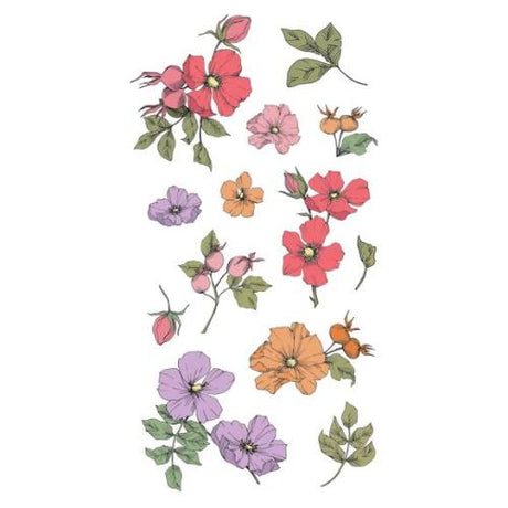 Sizzix - Clear Stamps Set 13pcs Wildflower Botanicals