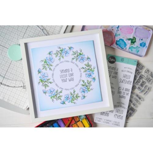 Sizzix - Clear Stamps Set 13pcs Wildflower Botanicals