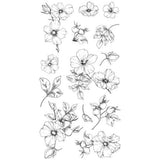 Sizzix - Clear Stamps Set 13pcs Wildflower Botanicals