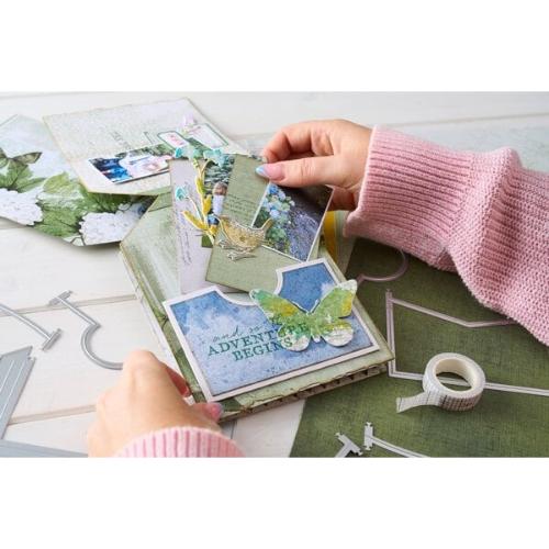 Sizzix - Thinlits Die Set 10pcs Snap and Swap Pockets by 49 and Market - Postage as per Actual