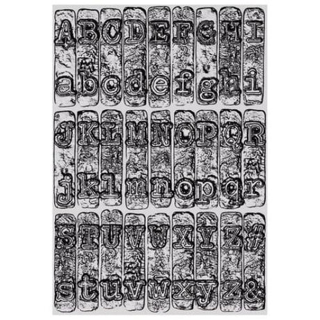 Sizzix 3D Texture Fades by Tim Holtz A5 Typewriter Large (666885)