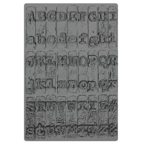 Sizzix 3D Texture Fades by Tim Holtz A5 Typewriter Large (666885)