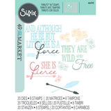 Sizzix Thinlits Die w/Stamps by 49 and Market Forces of Nature (20+8pcs) (666948)