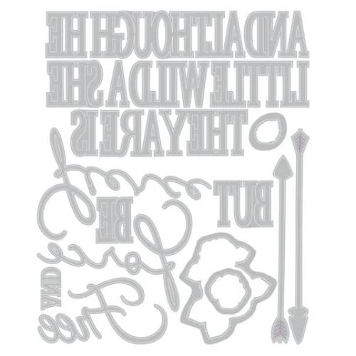 Sizzix Thinlits Die w/Stamps by 49 and Market Forces of Nature (20+8pcs) (666948)