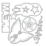 Sizzix Thinlits Die w/Stamps by 49 and Market A5 Starlight Dreams (10+16pcs) (666950)