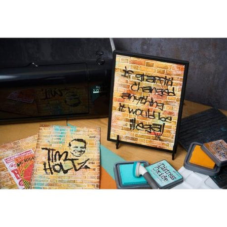 Sizzix 3D Texture Fades by Tim Holtz A5 Brickwork (666958)