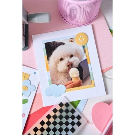 Sizzix 2D Mini Embossing Folder by Letters by Shells Checkered Pattern (666968)