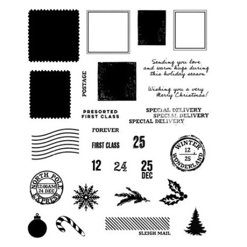 Sizzix Framelits Die w/Stamps by 49 and Market Special Delivery (11+27pcs) (667009)