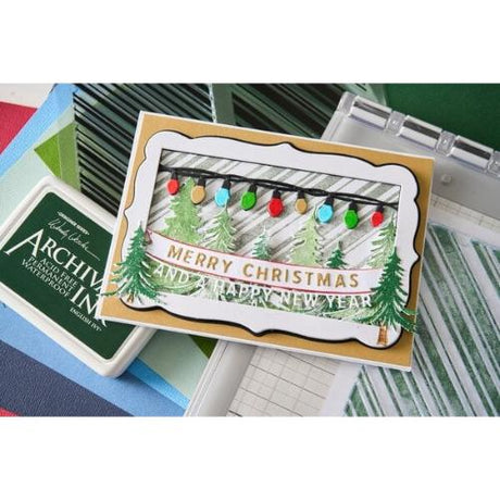 Sizzix Framelits Die w/Stamps by 49 and Market Trees and Trinkets (15+17pcs) (667013)